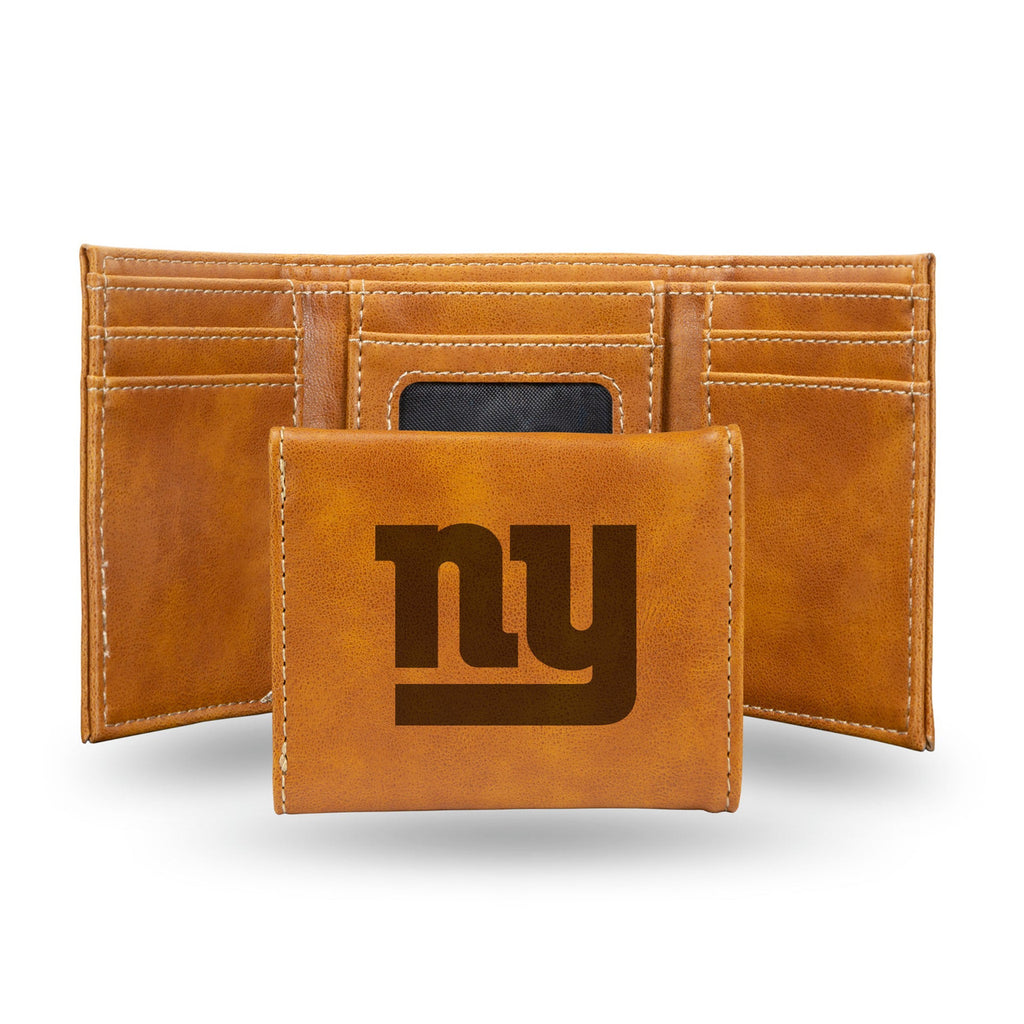 New York Giants Wallet Trifold Laser Engraved - Rico Industries