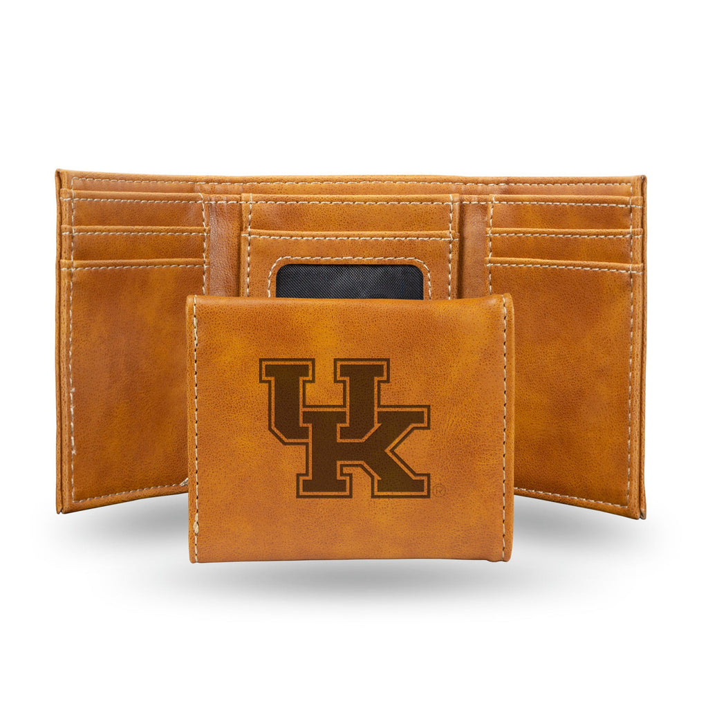 Kentucky Wildcats Wallet Trifold Laser Engraved - Rico Industries