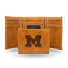Michigan Wolverines Wallet Trifold Laser Engraved - Rico Industries