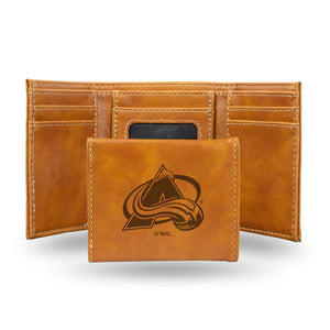 Colorado Avalanche Wallet Trifold Laser Engraved - Rico Industries