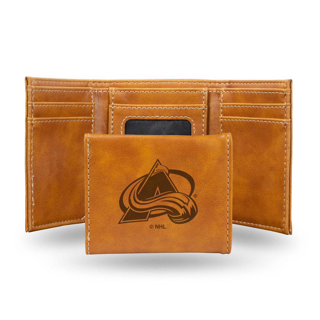Colorado Avalanche Wallet Trifold Laser Engraved - Rico Industries