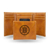 Boston Bruins Wallet Trifold Laser Engraved - Rico Industries