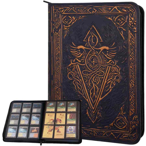 Lynx Accessories: Tcg Faux-Leather Trading Card Binder: Blue