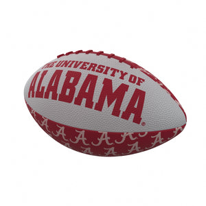 Logo Brands 102-93MR-3 Alabama Repeating Mini-Size Rubber Football