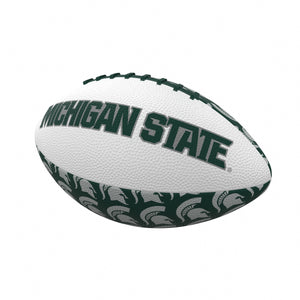 Logo Brands 172-93MR-3 Michigan State Repeating Mini-Size Rubber Football