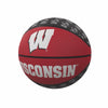Logo Brands 244-91MR-1 Wisconsin Repeating Logo Mini-Size Rubber Basketball