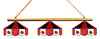 LOUISVILLE 3-LIGHT GAME TABLE LIGHT - LOU-380GLN