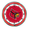 LOUISVILLE NEON WALL CLOCK - 18'' RED FACE / RED NEON - LOUNWC200-18