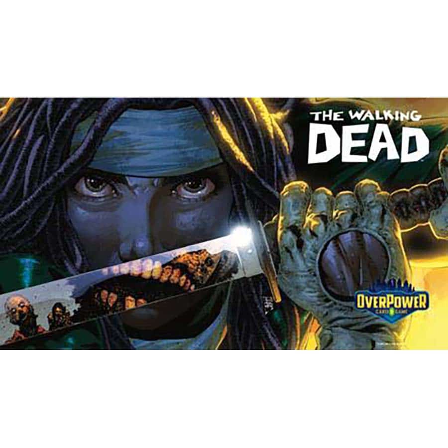 Lazarus Rising Games -  Overpower Tcg: Skybound: Premium Playmat: The Walking Dead: Michonne Pre-Order