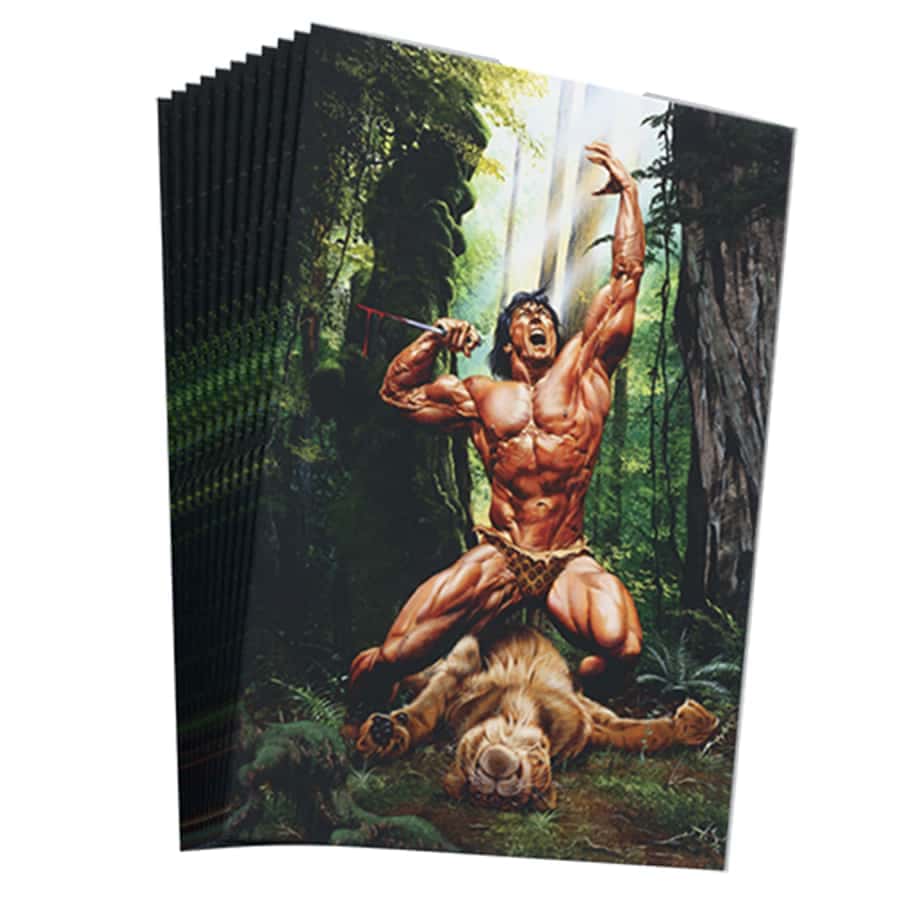 Lazarus Rising Games -  Overpower Tcg: Edgar Rice Burroughs And The World Legends: Titan Shield Sleeves: Tarzan (100Ct)