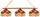 LSU 3-LIGHT EXECUTIVE GAME TABLE LIGHT - LSU-380EXGLN