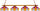 LSU 4-LIGHT GAME TABLE LIGHT - LSU-480GLN