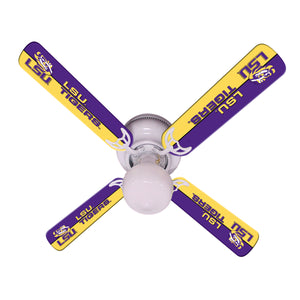 LOUISIANA STATE CEILING FAN - 42'' PURPLE/GOLD - LSUFAN100-42
