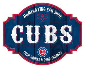 Chicago Cubs Sign Wood 12 Inch Homegating Tavern - Fan Creations
