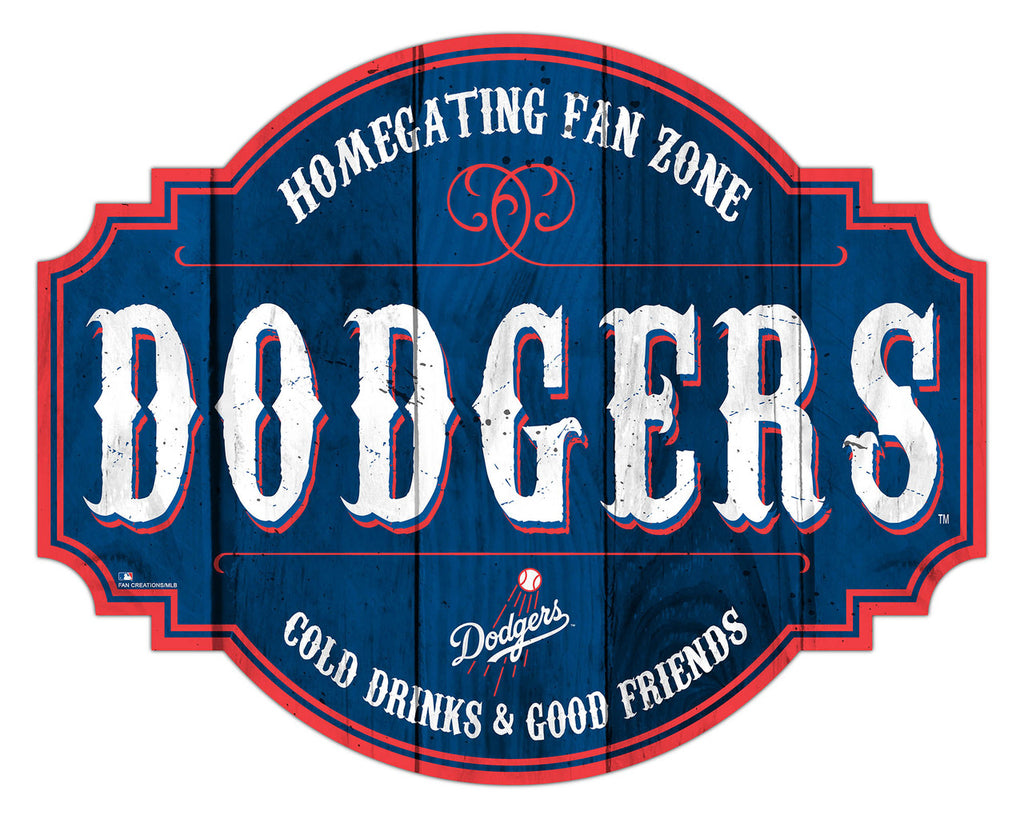 Los Angeles Dodgers Sign Wood 12 Inch Homegating Tavern - Fan Creations