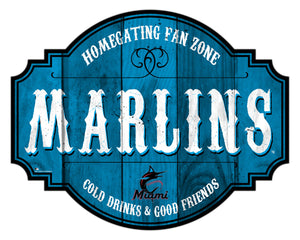 Miami Marlins Sign Wood 12 Inch Homegating Tavern - Special Order - Fan Creations