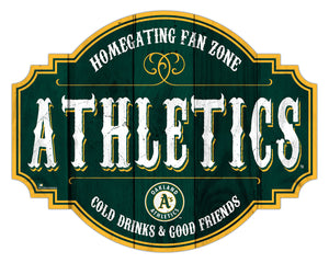 Oakland Athletics Sign Wood 12 Inch Homegating Tavern - Fan Creations