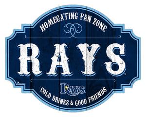 Tampa Bay Rays Sign Wood 12 Inch Homegating Tavern - Fan Creations