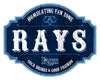 Tampa Bay Rays Sign Wood 12 Inch Homegating Tavern - Fan Creations