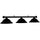 MARSEILLES-60'' BILLIARD LT-PAINTED BLACK