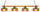 MIAMI 4-LIGHT GAME TABLE LIGHT - MIA-480GLN