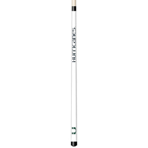 MIAMI ENGRAVED BILLIARD CUE WHITE / GREEN - MIABCE101-JR