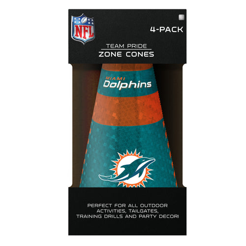 Miami Dolphins Zone Cones 4 Pack - Sporticulture