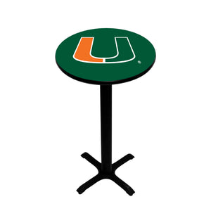 MIAMI PEDESTAL PUB TABLE GREEN - MIAPTB101