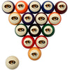 MIZZOU STANDARD COLOR NUMBERED BILLIARD BALL SET STANDARD COLOR BILLIARD BALL SET - MIZBBSSTD