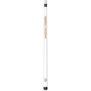 MIZZOU ENGRAVED BILLIARD CUE WHITE / GOLD - MIZBCE101-JR