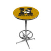 MIZZOU CHROME FOOT RING PUB TABLE GOLD - MIZPTR141