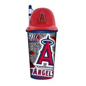 Los Angeles Angels Helmet Cup 32oz Plastic with Straw - Mojo Licensing