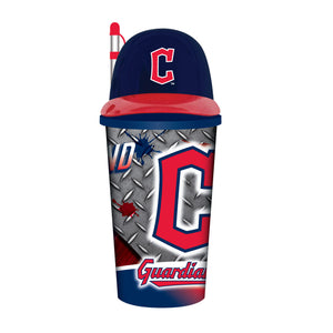 Cleveland Guardians Helmet Cup 32oz Plastic with Straw - Mojo Licensing