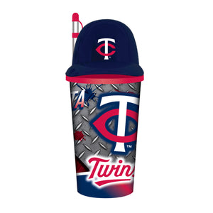 Minnesota Twins Helmet Cup 32oz Plastic with Straw - Mojo Licensing