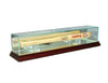 Mini Bat Display Case with Cherry Moulding