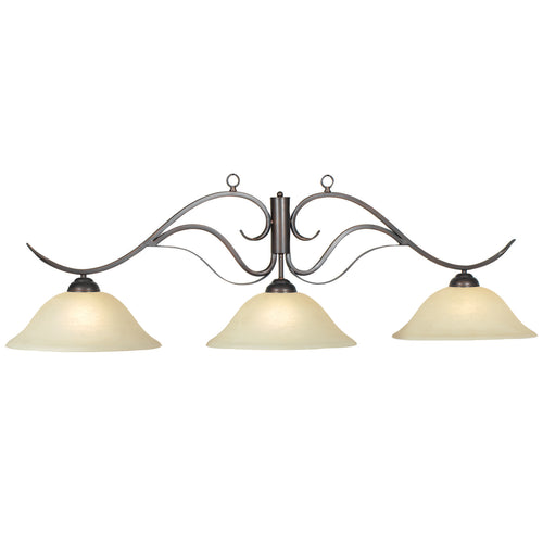 3 SHADE MONACO FIXTURE OIL RUBBED BRONZE
