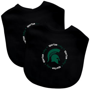 Michigan State Spartans Baby Bib 2 Pack - Masterpieces Puzzle Company