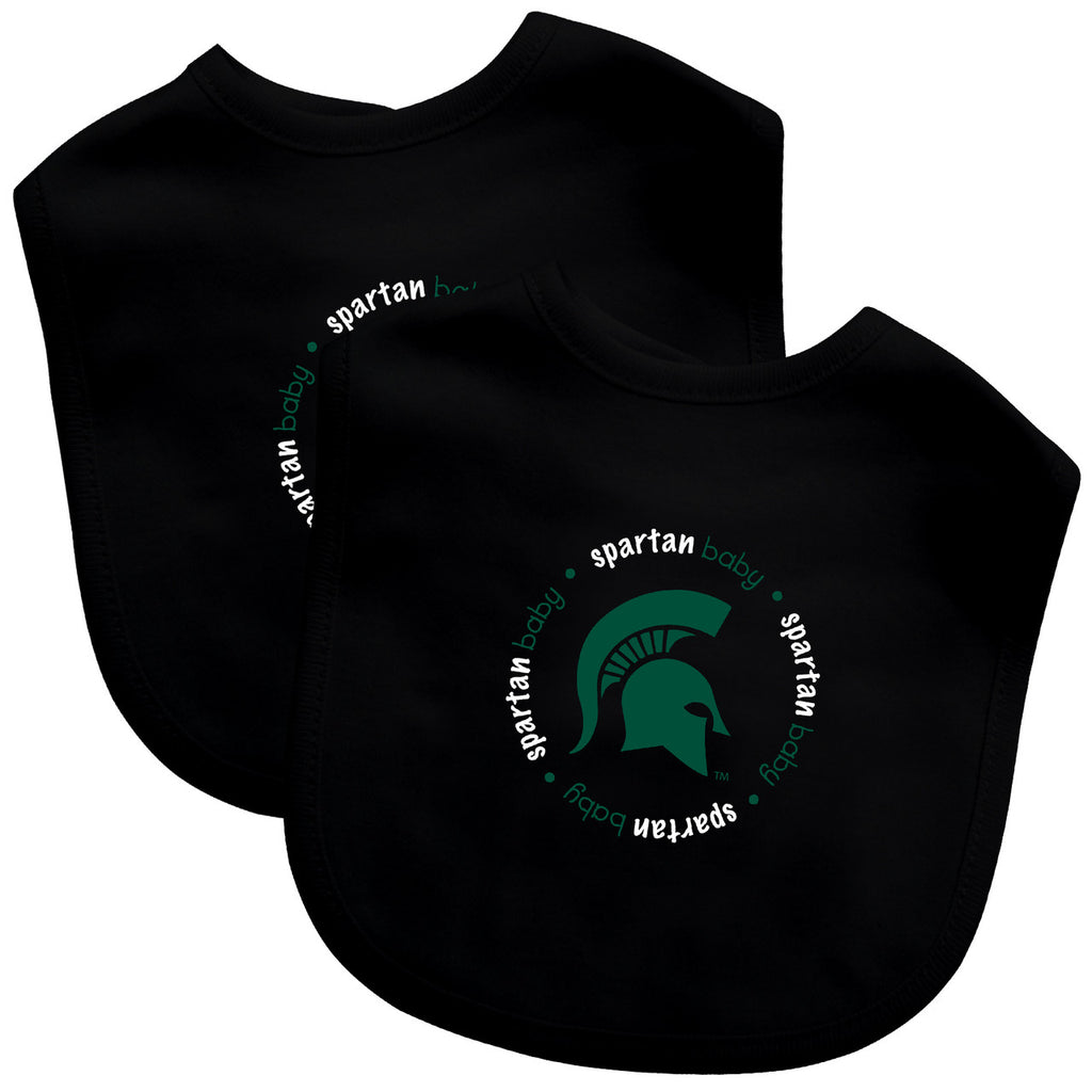 Michigan State Spartans Baby Bib 2 Pack - Masterpieces Puzzle Company
