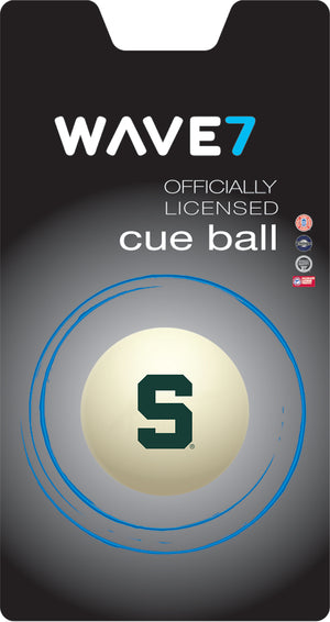 MICHIGAN STATE CUE BALL WHITE - MSUBBC100X