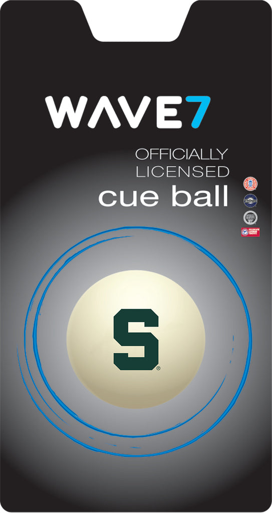 MICHIGAN STATE CUE BALL WHITE - MSUBBC100X