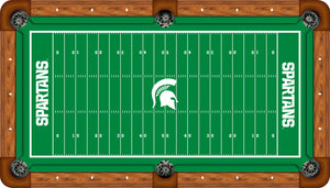 MICHIGAN STATE BILLIARD TABLE FELT - RECREATIONAL GRIDIRON - MSUBTF000N-9R