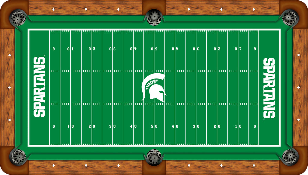 MICHIGAN STATE BILLIARD TABLE FELT - RECREATIONAL GRIDIRON - MSUBTF000N-9R