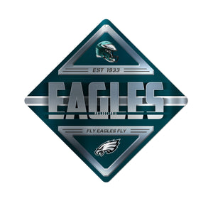 Philadelphia Eagles Sign Metal Diamond Shape - Rico Industries