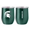 Michigan State Spartans Travel Tumbler 16oz Stainless Steel Curved - Logo Brands