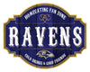 Baltimore Ravens Sign Wood 12 Inch Homegating Tavern - Fan Creations