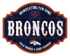 Denver Broncos Sign Wood 12 Inch Homegating Tavern - Fan Creations