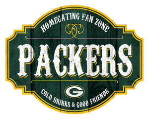 Green Bay Packers Sign Wood 12 Inch Homegating Tavern - Fan Creations