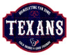 Houston Texans Sign Wood 12 Inch Homegating Tavern - Fan Creations