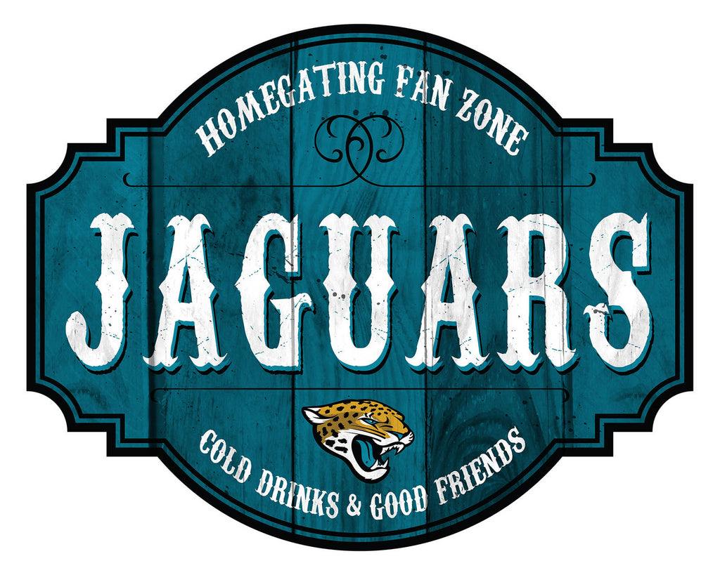 Jacksonville Jaguars Sign Wood 12 Inch Homegating Tavern - Fan Creations