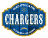 Los Angeles Chargers Sign Wood 12 Inch Homegating Tavern - Fan Creations